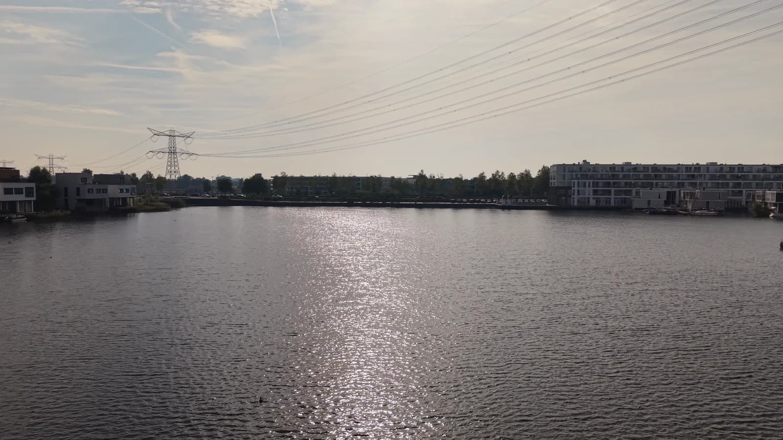 The marina and open water around IJburg.